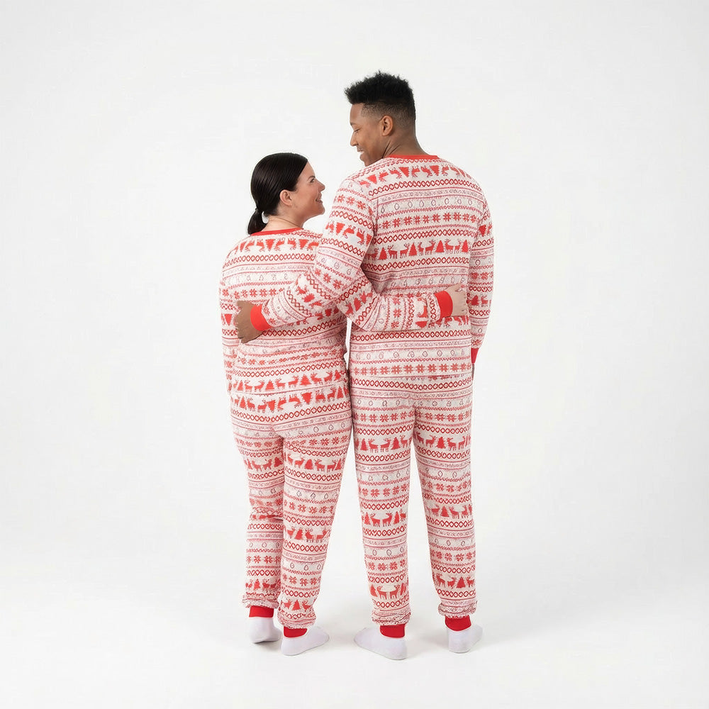 WeMatch91™ Santa & Deer Christmas Pajamas