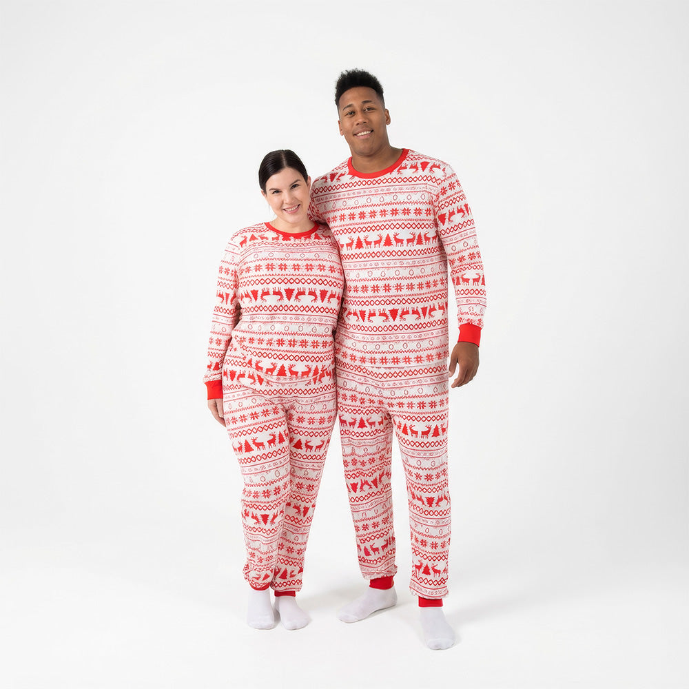 WeMatch91™ Santa & Deer Christmas Pajamas