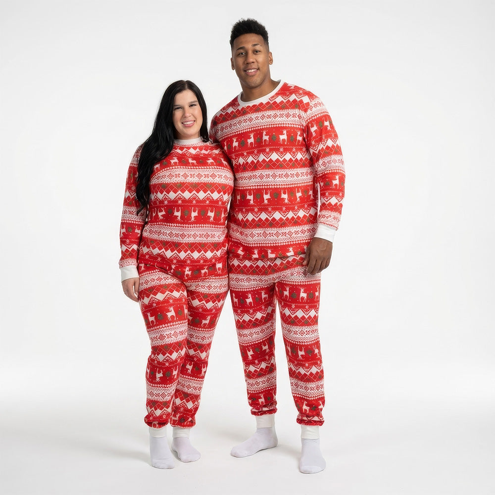 WeMatch91™ Santa & Deer Christmas Pajamas